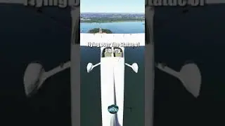 Flying over The Statue of Liberty - Flight Simulator