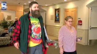 WWE superstar Mick Foley surprises  92-year-old at Canandaigua nursing home &mdash; October 9, 2019
