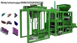 Test color interlock brick machine for client,customized zig zag brick making machine