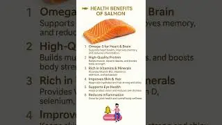 Salmon Fish Benefits 🐟 | Heart, Brain & Immunity Booster Food #healthtips #healthyfood #fishoil