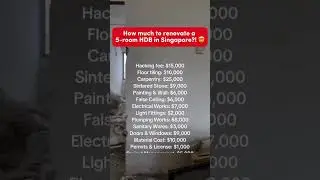 5-Room HDB Renovation Breakdown Revealed by Sg Homeowner