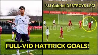 15-Year-Old JJ Gabriel HAT-TRICK vs Liverpool U18s as Man Utd U18s thrash Liverpool 7-0 today