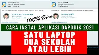 CARA INSTAL APLIKASI DAPODIK 2021 SATU LAPTOP UNTUK SEMUA JENJANG SEKOLAH - ALL IN ONE