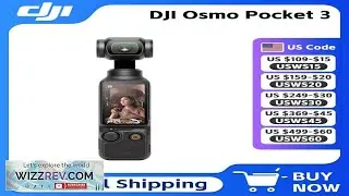 DJI Osmo Pocket 3 Vlogging Camera 1 Inch CMOS &4K 120fps 3 Axis Gimbal Mechanical