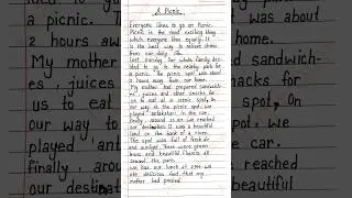 A picnic essay ||Essay writing on a picnic||A picnic you have enjoyed essay||English essay