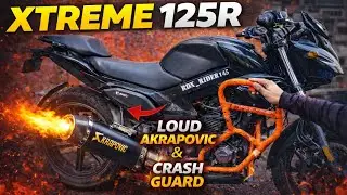 Xtreme 125R Exhaust Sound & Crash Guard Fiting Xtreme best exhaust sound xtreme 125R crash Guard fit