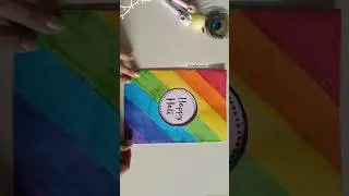 😍💕Easy and beautiful holi card making idea 2025🌈 Using white paper #holi #art #ytshorts #shorts