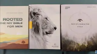 Учебные Библии для мужчин: NIV Rooted, NLT Courage for Life, CSB Men of Character