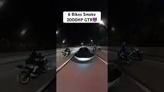6 Bikes Smoke 2000HP GT-R 😈 #shorts