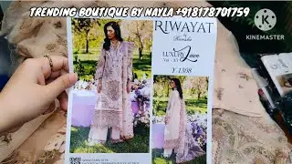 Ramsha Riwayt Vol-13!! New Arrivals!! Emb Chikankari Lawn With Fancy Dupatta!! Contact-8178701759 