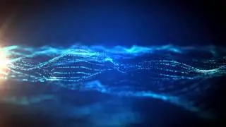 Abstract Ocean with Light Flares