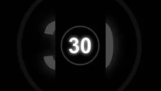 30 Second Countdown Timer with clock Ticking sound & Finish alarm beep #timer #clock #countdown