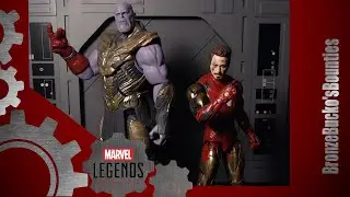 Marvel Legends Infinity Saga Iron Man MK85 and Thanos Review