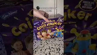 make chocolate coins with me 🍫🪙 #goldencoinmaker #nostalgia