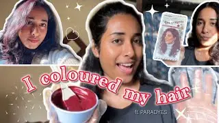 Colouring my hair at home ft. PARADYES hair colour || No Bleach hair colour ✨ 
