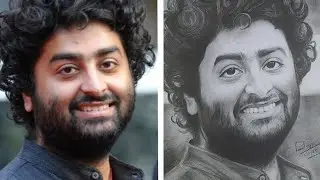 Live Sketch of Arijit Singh | Realistic Portrait by Artist Rahul