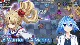 Ep.3 Fighting Mage at the end of the game, carrying a Sacred Lancer | 6Warrior + 4 Marine|Auto Chess