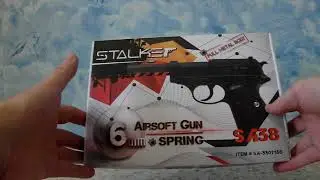 ОНЛАЙН ТРЕЙД.РУ — Пистолет пневматический STALKER SA38 Spring (аналог Walther P38) артикул 1785394
