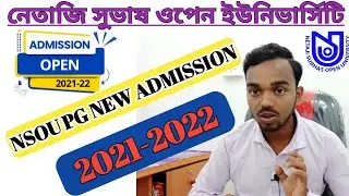 nsou pg new admission update || nsou pg admission 2021 || nsou admission 2021 || nsou