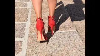 escarpins rouge talons haut 13 cm