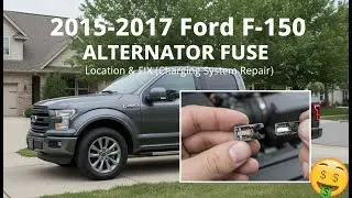 2015-2017 Ford F-150 ALTERNATOR FUSE Location & FIX (Charging System Repair)
