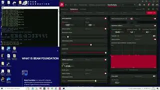 Beam coin mining, Asus 6800XT, settings