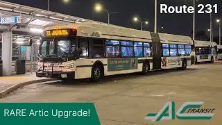 ARTIC UPGRADE! AC Transit New Flyer XD60 #2205 on Route 231 to Milpitas BART