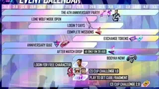 4th anniversary event calendar