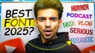 You Only Need 10 Fonts for KILLER Thumbnails In 2025 🔥