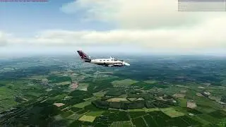 Radar Contact ATC - Welshpool EGCW to Shoreham EGKA in the Beechcraft Duke B60