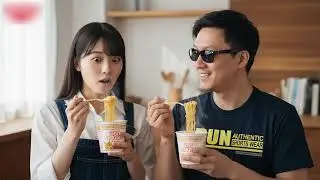 🍜 Nissin Cup Noodle: Surreal Transformation Journey - Japanese Food #Nissin #Cu