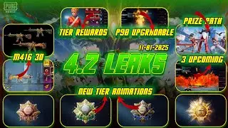 PUBGM 4.2 UPDATE LEAKS 😱 M416 3D Effects, P90, Prize Path & Bonus Pass #pubgmobile #pubgmobileleaks