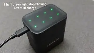 Senkesh Li-ion battery smart AI charger with 4 AA and 4 AAA rechargeable batteries