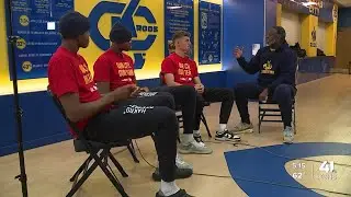KSHB 41's Kevin Holmes learns German from UMKC student-athletes