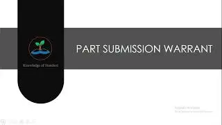 Part Submission Warrant | PSW - PPAP Documents in Hindi | PSW FORMAT