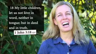 How to sing 1 John 3:18 KJV - Let us not love in word, but in deed and truth - Musical Memory Verse