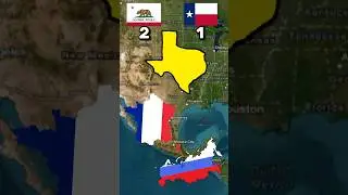 Texas vs California...                #shorts #usa #texas #california #russia #france