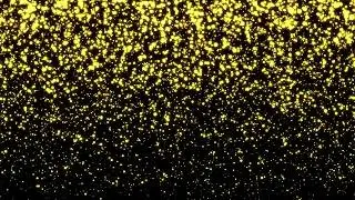 Yellow Particles Flying