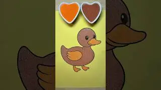 Sand painting Duck 🦆🦆🦆 #asmr #relaxing #draw #sandcoloring #art #coloring #sand