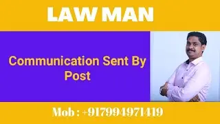 Divorce case malayalam|Communication sent by post|Evidence Act 114|General clauses Act 27