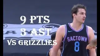 Nemanja Bjelica 9 Pts 3 Ast Memphis Grizzlies vs Sacramento Kings HIGHLIGHTS