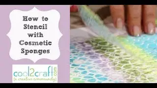 How to Make Stencilling so Much Easier by Using a Cosmetic Sponge