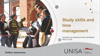 Unisa Study Skills and Time Management