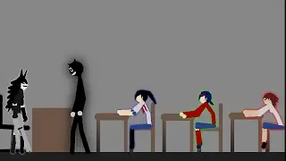 Cartoon Cat vs Yandere Chan, Mita, Saiko Chan, Miss Circle (Yandere Simulator, Miside, ...)