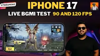 IPHONE 17 BGMI LIVE TEST WITH FPS METER HD + 90 FPS | BGMI LIVE 4.1 #shorts #bgmi #iphone17 #120fps