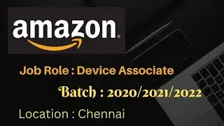 Amazon Off Campus Hiring Freshers for the Role of Device Associate |