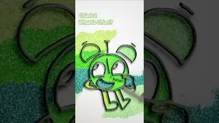 Clock ITFT Color Reveal ⏰️💚⏰️ #ShortsVideo #Asmr #Coloring #Clock #ITFT #RitzzamonaStudio
