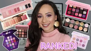 RANKING *NEW* PURPLE & PINK EYESHADOW PALETTES FROM LEAST TO MOST FAVORITE 💜💕