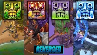 Temple Run 2 REVERSED Ep13 | Pirate Cove Earth Day,Haunted Harvest,Spooky Summit,Frozen Shadows Maps