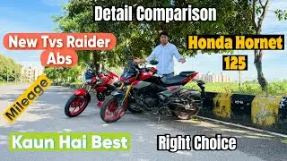 New Tvs Raider 125 Abs Vs Honda Cb 125 Hornet Detail Comparison || Mileage Price || Raider 125 Abs